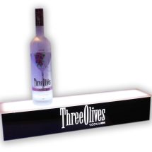 1 Tier Bottle Glorifier w/ Three Olives Vodka Logo