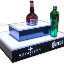 2 Step 4 Sided Island Liquor Shelf w/ Jose Cuervo Logo