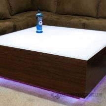 LED Coffee Table w/ Vantage Walnut Wood Finish