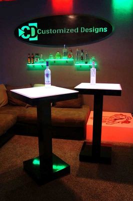 LED Lighted Cocktail Tables
