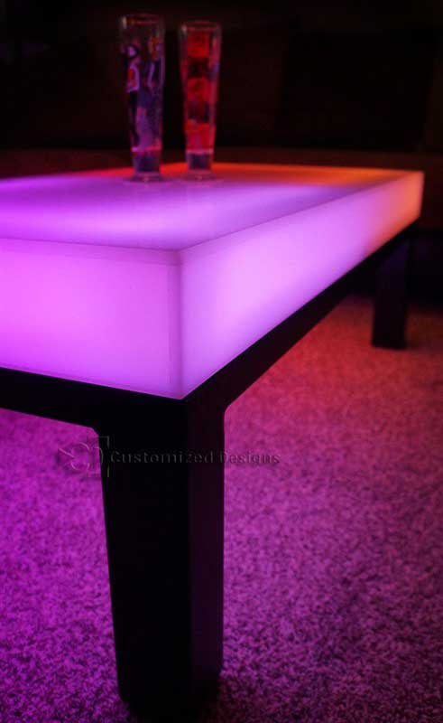 LED Lighted Coffee Table - Aurora Series
