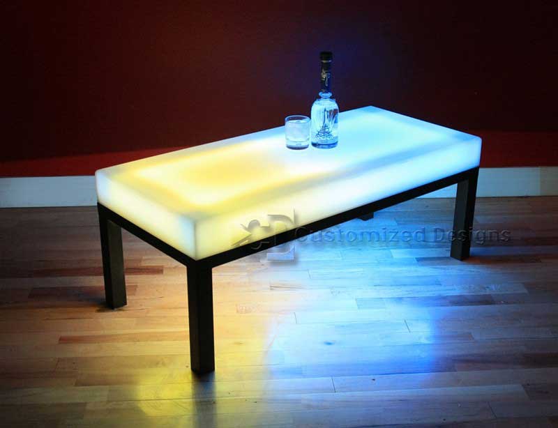 aurora led coffee table