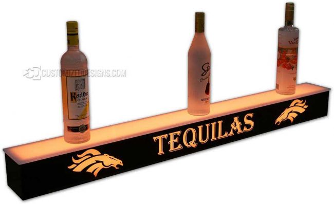 1 Tier Liquor Display w/ Denver Broncos Logo