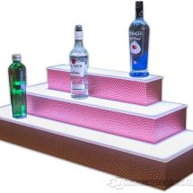 3 Tier Wrap Liquor Shelves w/ Cobblestone Copper Finish