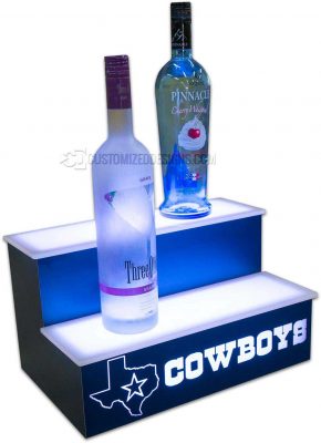 Dallas Cowboys 2 Tier Back Bar Display