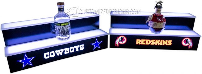 Cowboys & Redskins Home Bar Shelves