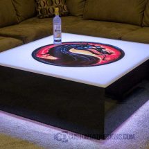 LED Coffee Table w/ Mortal Kombat Logo