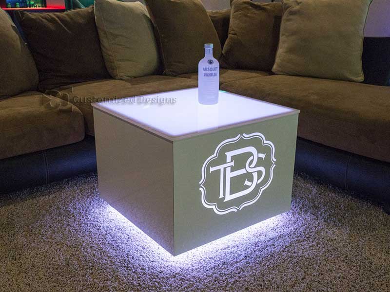 Cubix LED Illuminated Bar Table 4