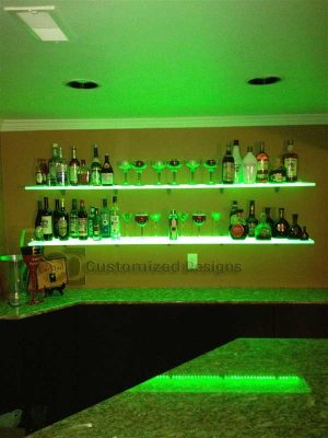 Home Bar Liquor Shelf