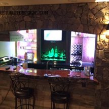 Home Bar Tavern with 2 Tier Liquor Display