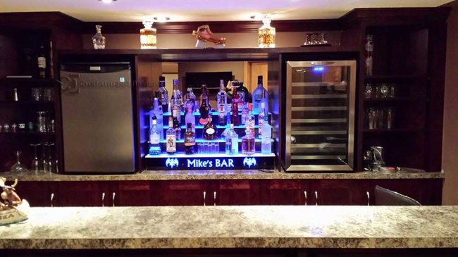 Bar Displays Ideas Pictures, Under Bar Shelving