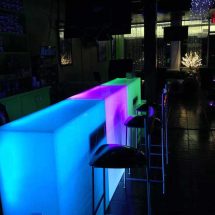 LED Lighted Dance Floor Platform & Portable Bar
