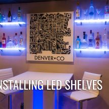 LED Shelving Installation