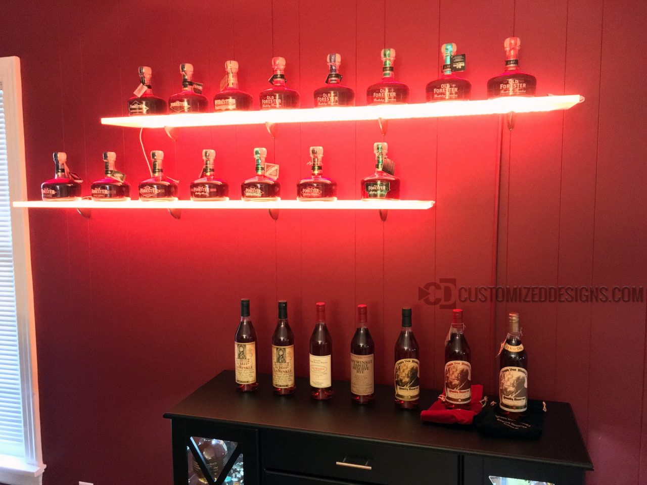 LED Shelving - Whiskey Collection