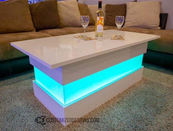 Coffee Table w/ LED Lighting