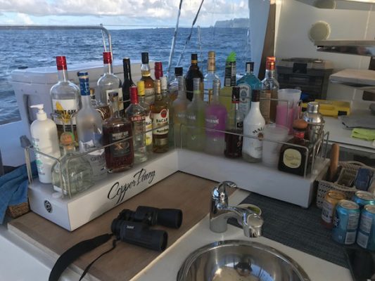 Outdoor Yacht Liquor Shelves