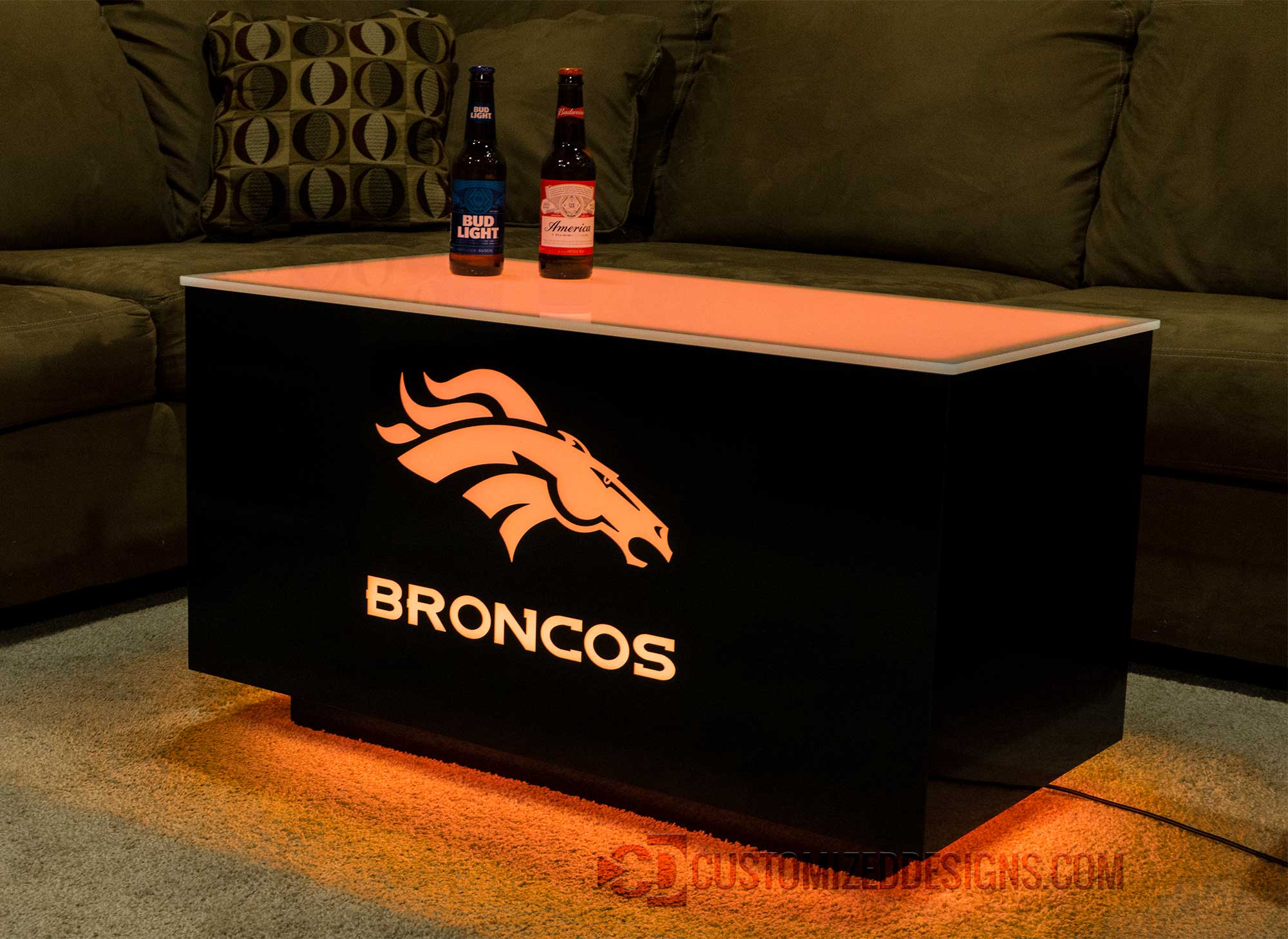 Denver Broncos Cubix Coffee Table