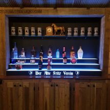 German Themed Home Bar Display