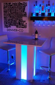 Mirage Lighted Cocktail Table